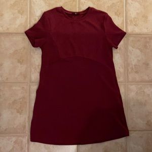 MAROON DRESS; SIZE M